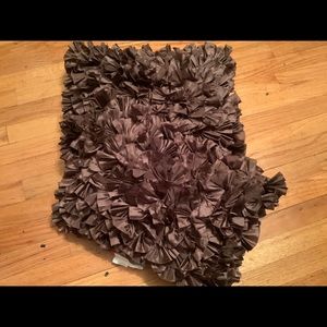 Beautiful ruffled throw pillows